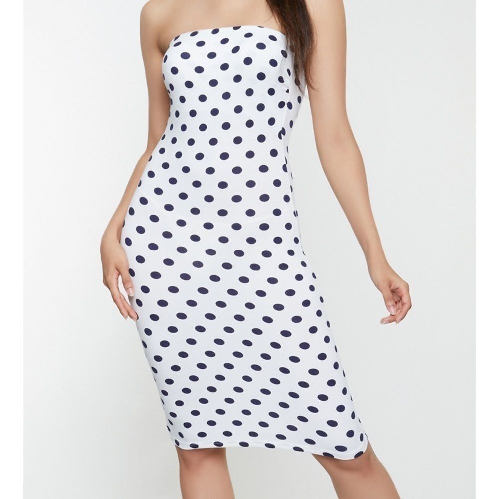 SOLD Polka Dot Bodycon Dress Size M